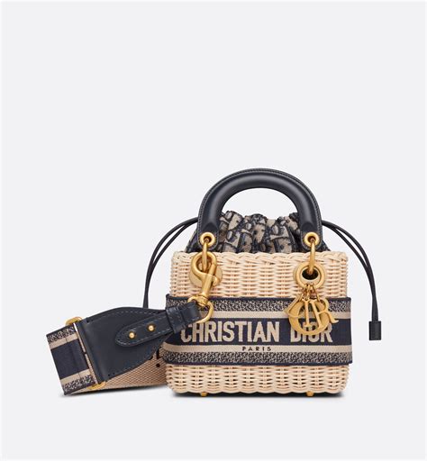 dior oblique bag|lady dior wicker bag.